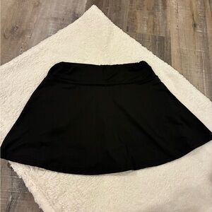 SHEIN Black Skater Mini Skort for Work